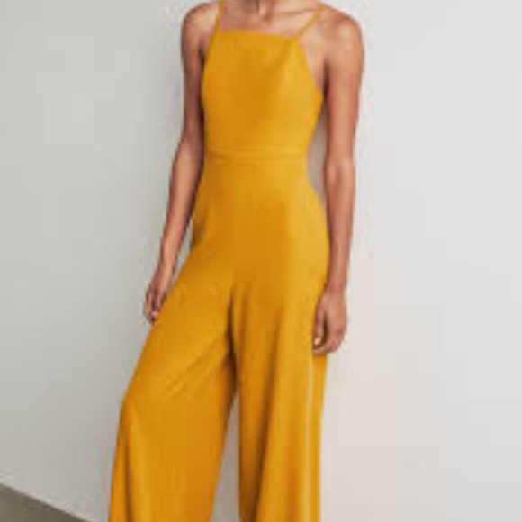 Bcbg cheap yellow jumpsuit